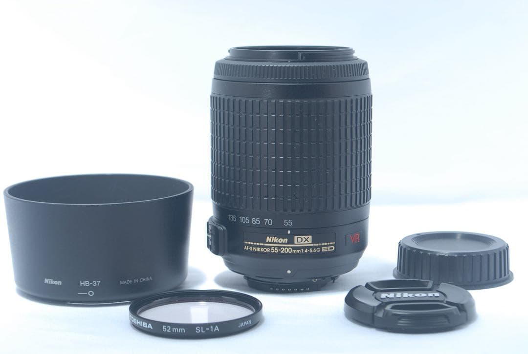 Nikon 55-200mm VR ニコン 望遠レンズ 軽量 手ブレ補正レンズ
