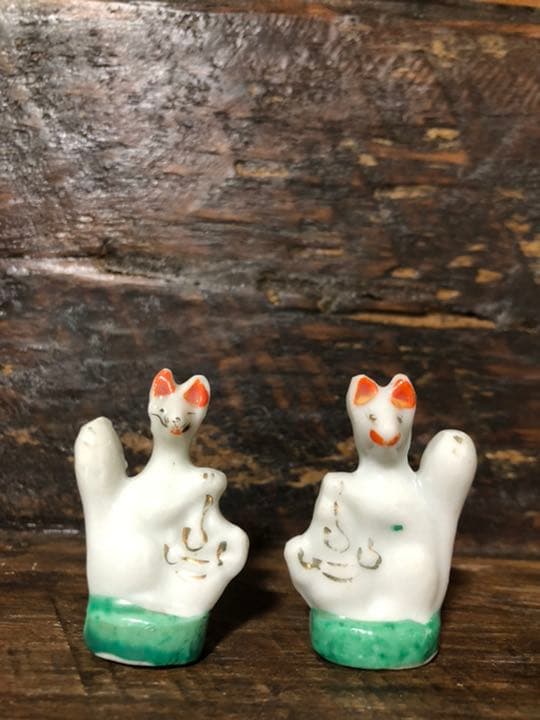 レトロ　お稲荷様　磁器