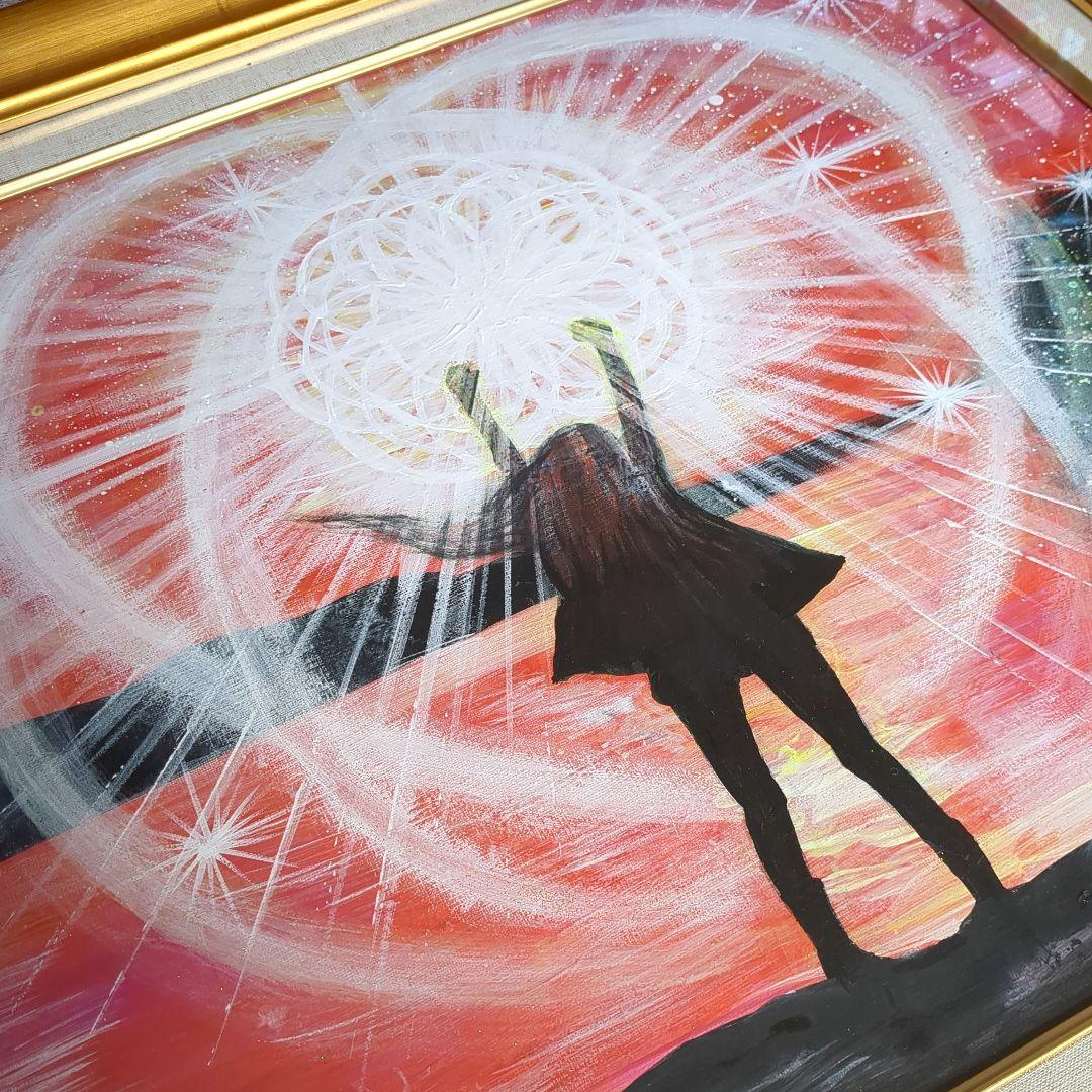 絵画　佐藤嵩記　女の子　神様