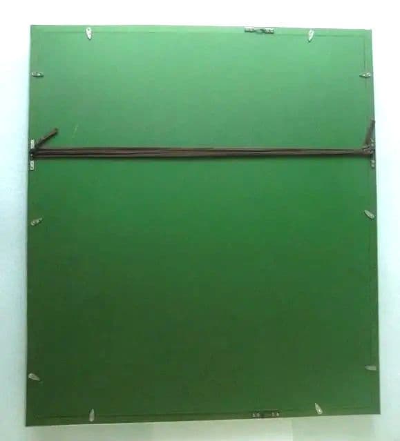 田中一村　額付「忍冬に尾長」油彩　模写