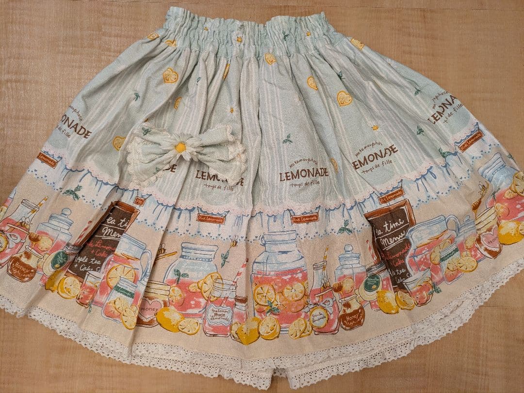 morphose Temps de Filleレモネード柄スカート