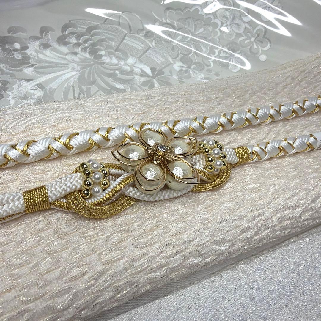 新品　2026年モデル　新作　帯締め　帯揚げ　半襟　重ね襟　白　振袖用