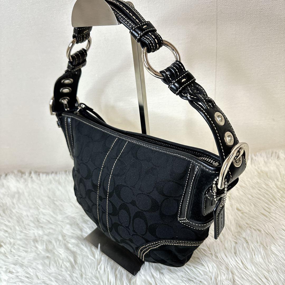 バッグ COACH Signature Canvas Hobo shoulderbag
