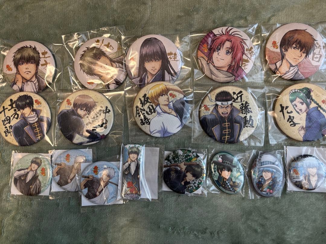 銀魂　缶バッジ、アクキー、ポストカード、ステッカー、メモ帳