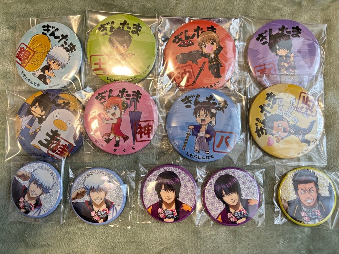 銀魂　缶バッジ、アクキー、ポストカード、ステッカー、メモ帳