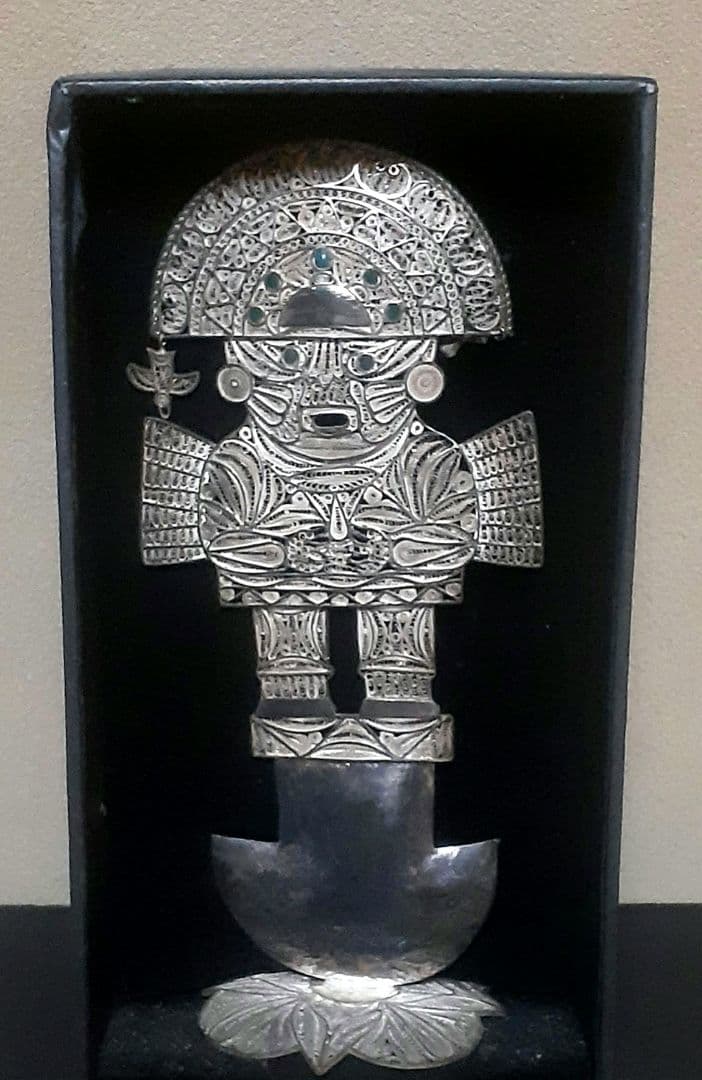 特別価格銀製インカ守り神 Tumiナイフ アンティーク