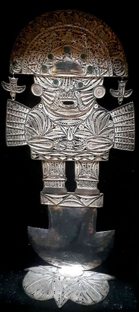 特別価格銀製インカ守り神 Tumiナイフ アンティーク