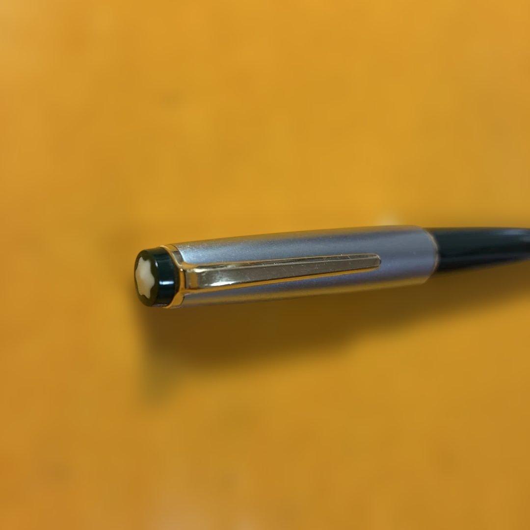 montblanc モンブランシルバーとグリーン　No.32 キャップ式万年筆