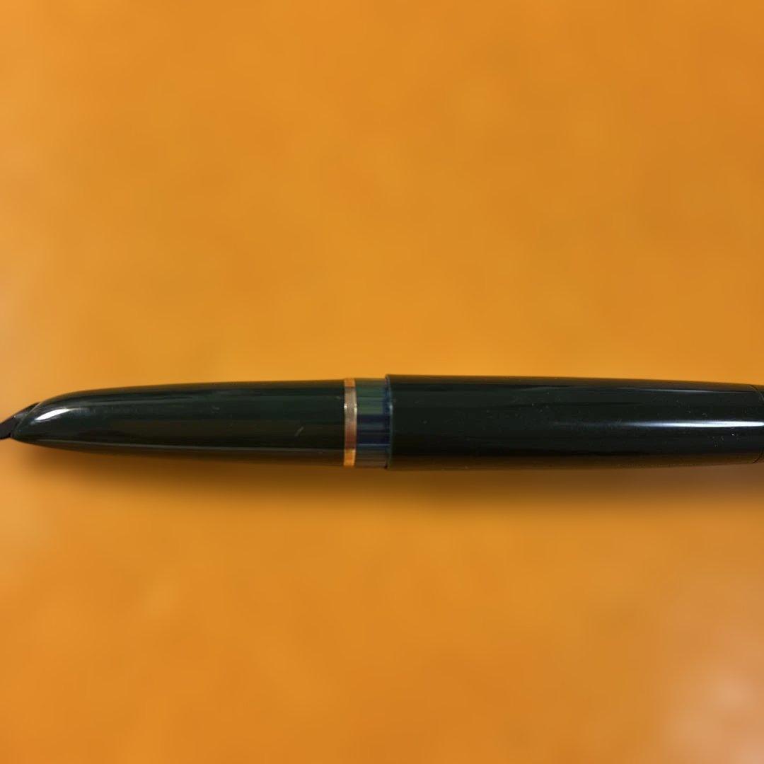 montblanc モンブランシルバーとグリーン　No.32 キャップ式万年筆