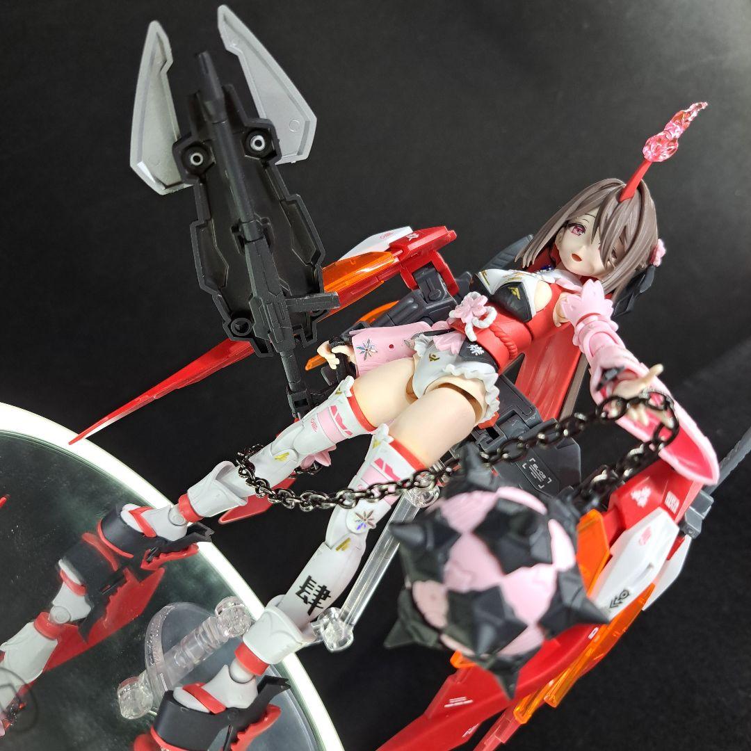 30MS 完成品　シュレミ　ガンダムウイングゼロ炎　スタンド付