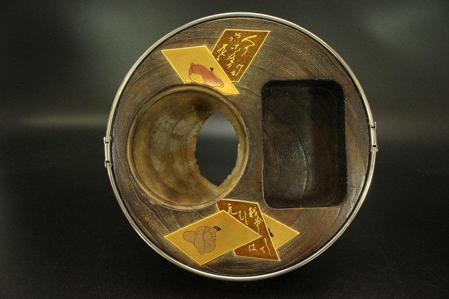 百人一首 蒔絵 煙草盆(ZE467)