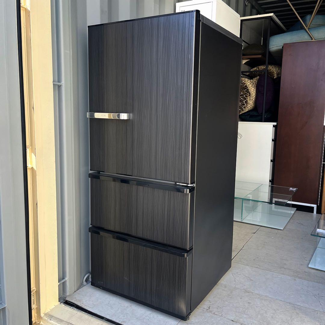専用取付無料！AQUA旬鮮チルド・自動製氷搭載！木目調ブラウン3ドア冷蔵庫！