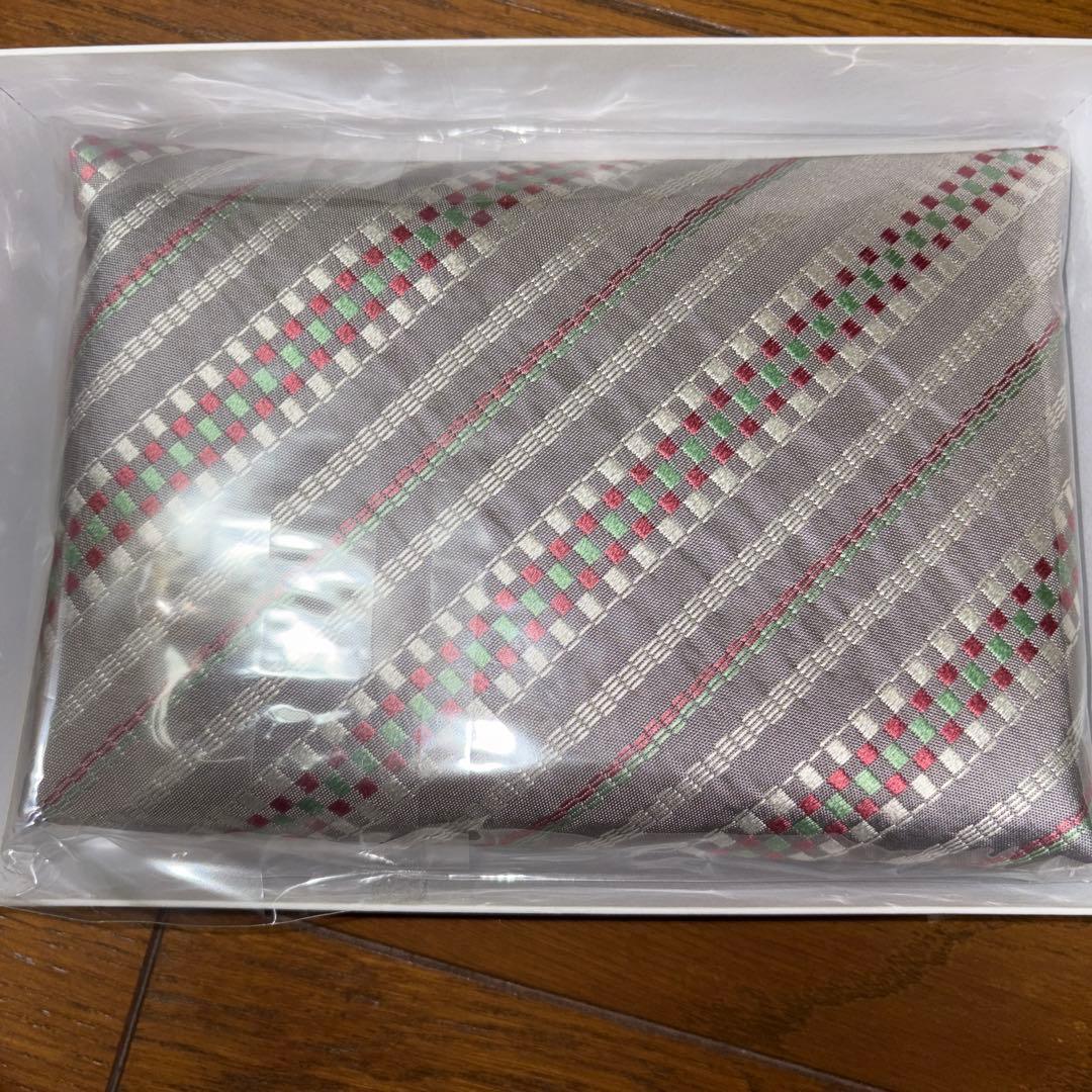 西陣織 市松 懐紙入れ グレー系１月２９日まで