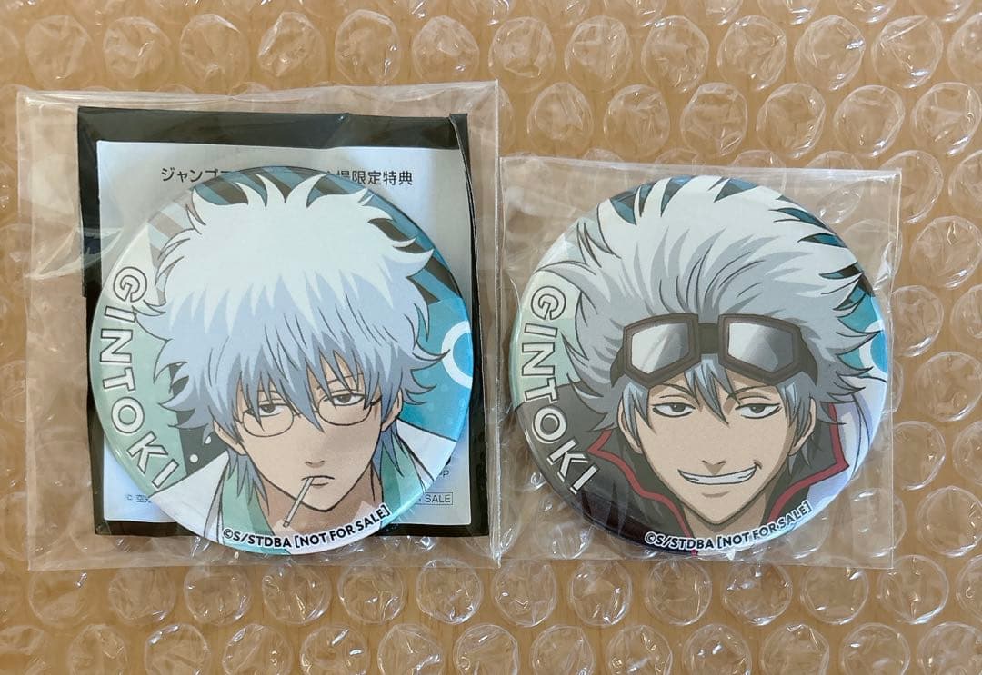 銀魂 ジャンプフェスタ2019 アニプレックス 特典 缶バッジ 銀時 銀八