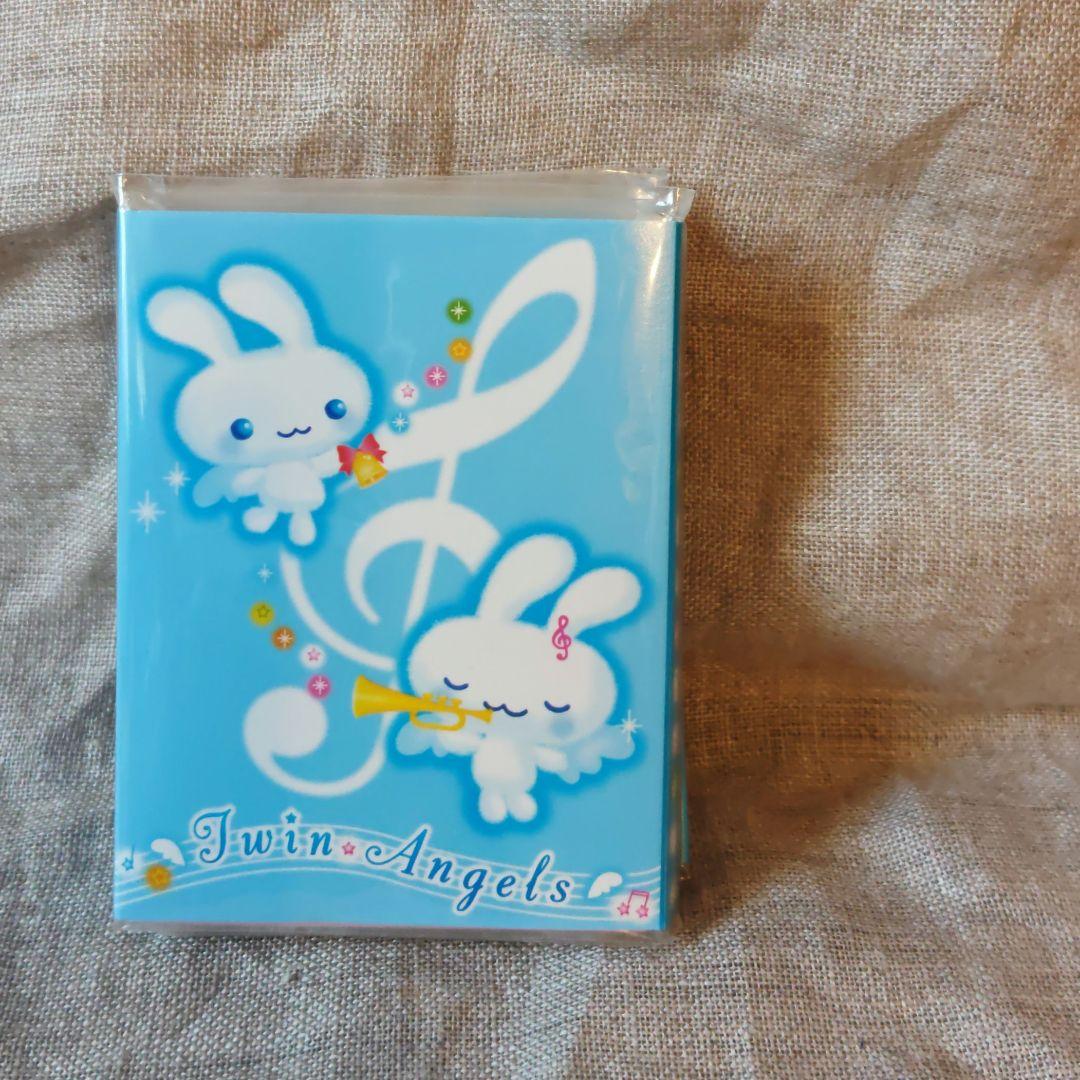 新品　San-X ツインエンジェル うさぎ パタパタメモ 平成レトロ 2004