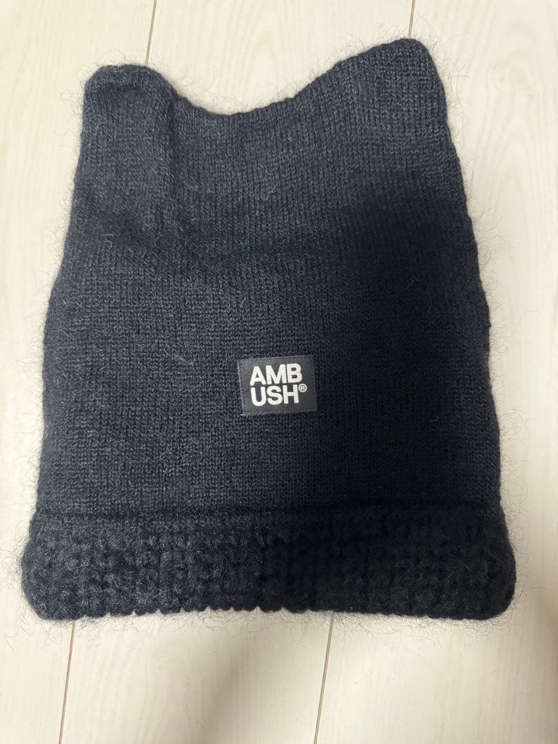 AMBUSH ニット帽　ブラック