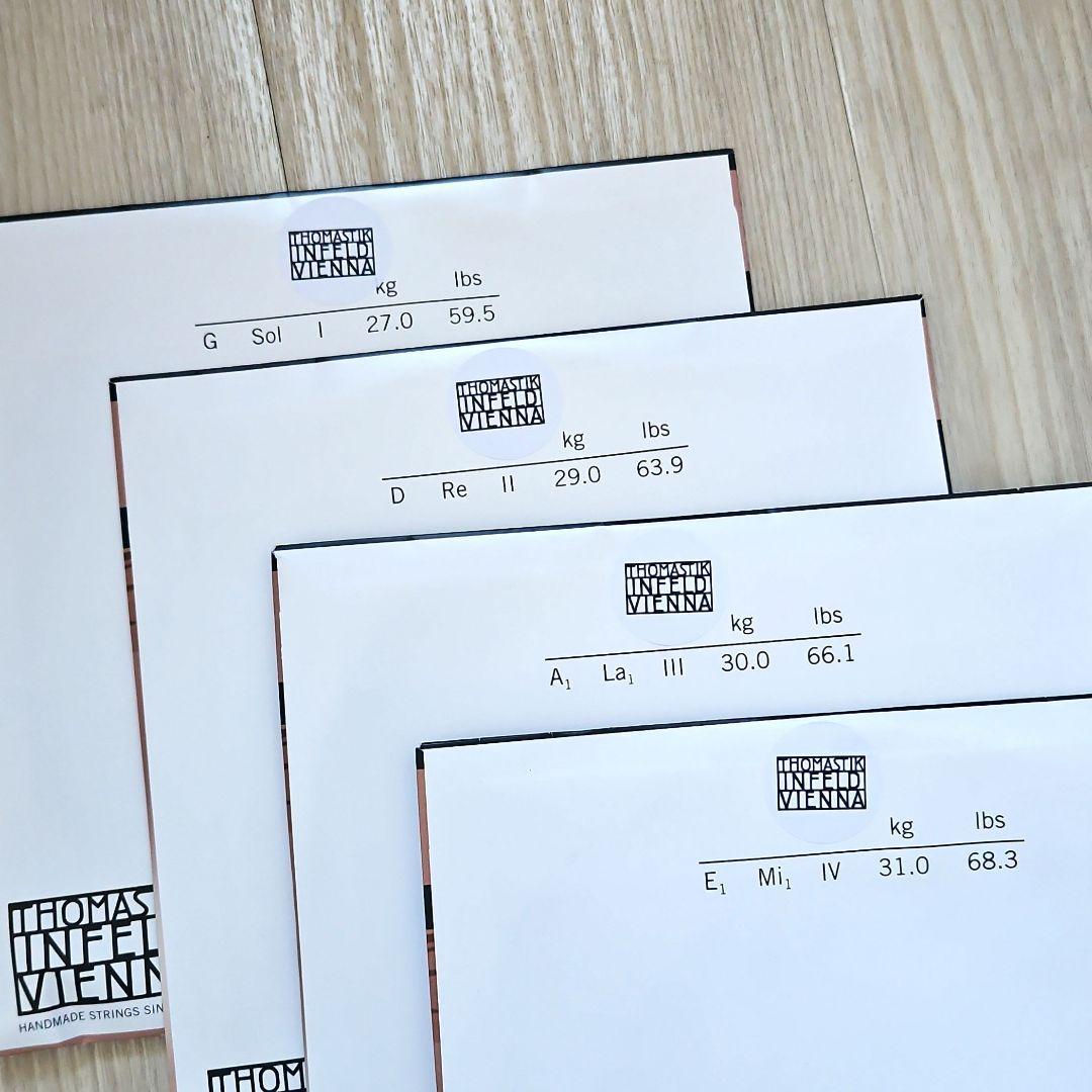 新品・未開封品【コントラバス弦】スピロコア(ライトテンション)　4弦セット