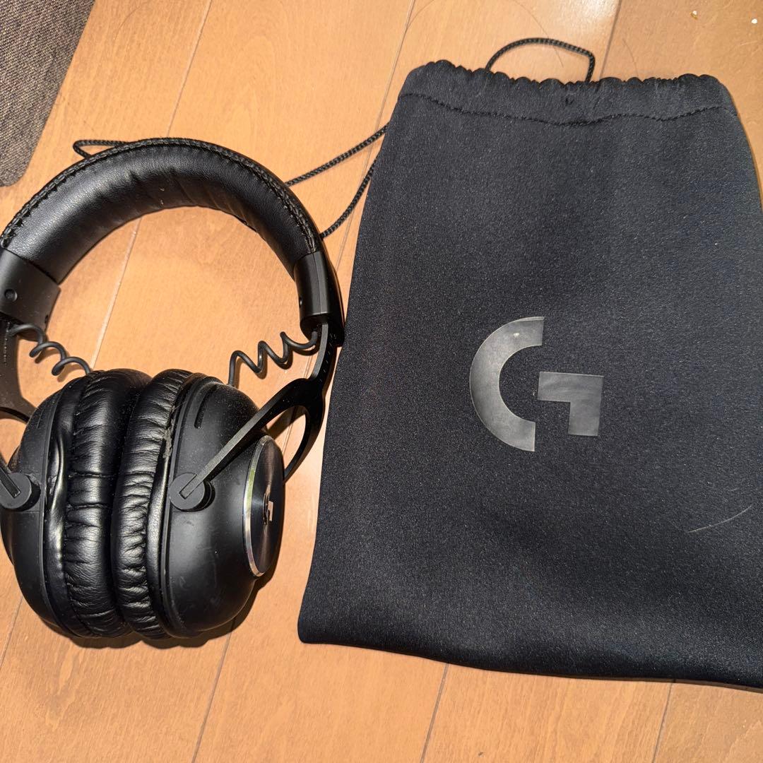 Logitech Gシリーズ ヘッドフォン 箱、収納袋付き