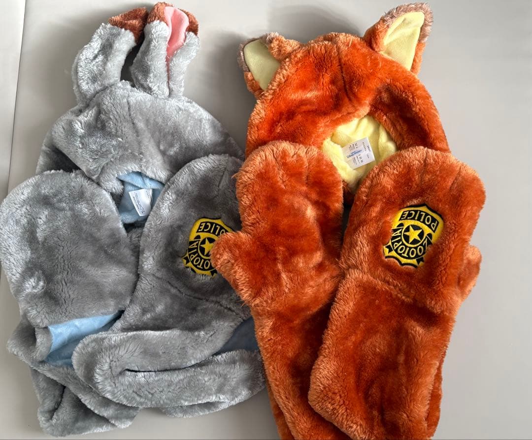 シ*ン様 【2点セット】ズートピア　ニックとジュディのマフラーファンキャップ