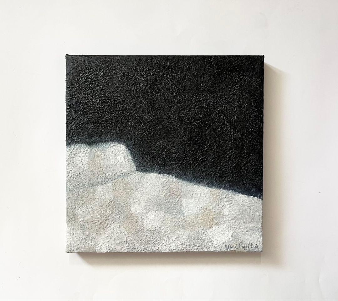 油彩画　夢の布団