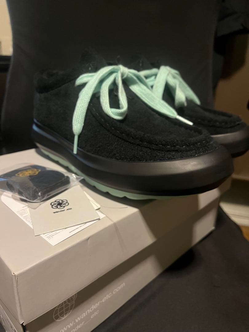 anytee wander etc. カジュアルシューズ 黒/ミント　27.0