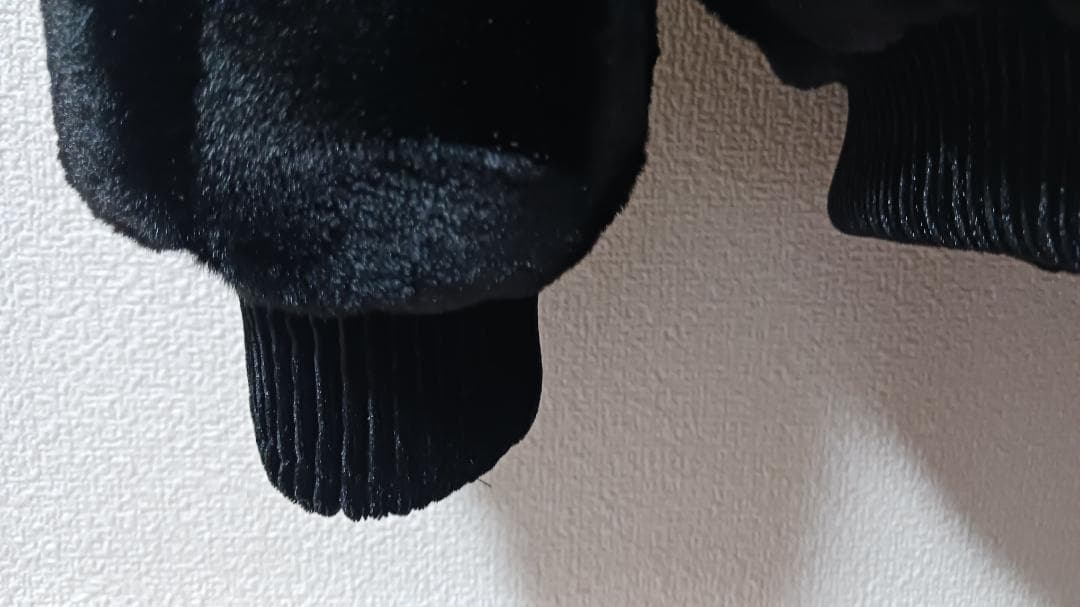 イタリア製 ミンク ＆ カシミヤ混 ファーコート 毛皮 厚手 防寒 日本サイズL