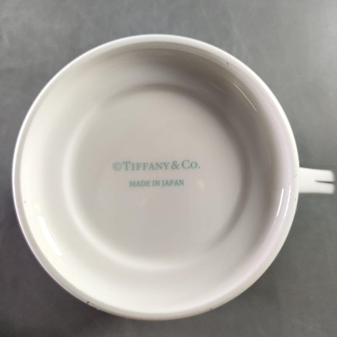 A900-3/TIFFANY＆Co./プラチナ ブルーバンド ペアマグカップ/