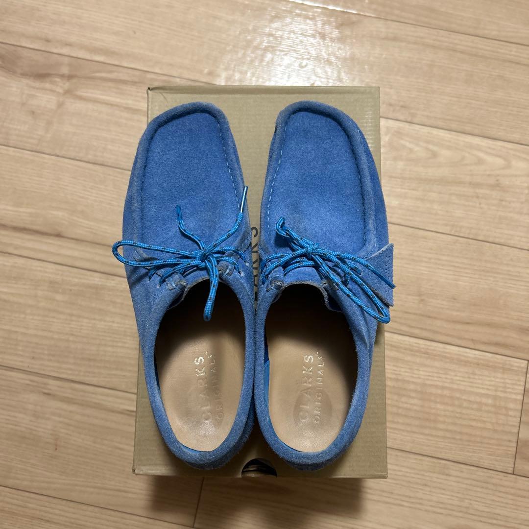 CLARKS ORIGINALS ブルーモカシン箱あり