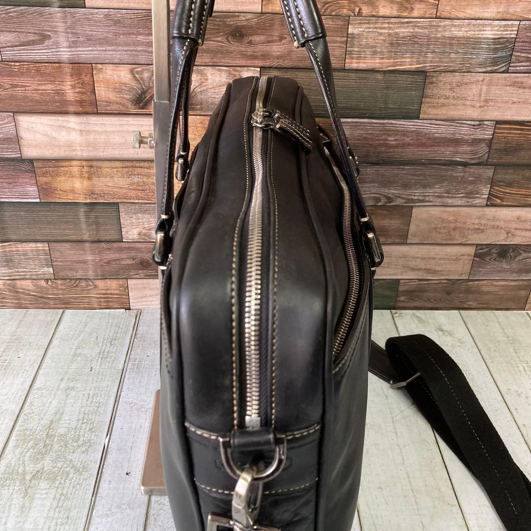 コーチ　COACH　ビジネスバック　2way オールレザー　ブラック　A4可　黒