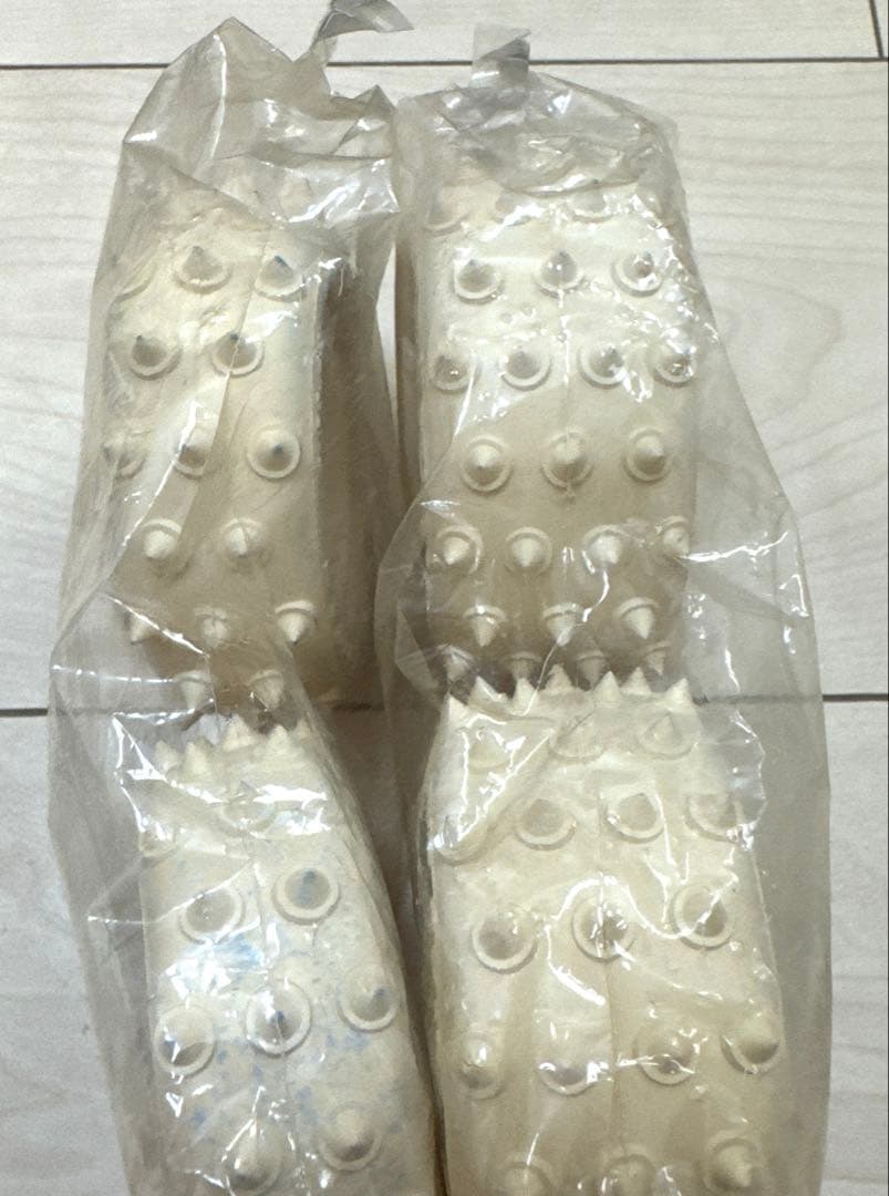 タミヤ　当時物　レア　ピンスパイクタイヤ　ホワイト前後セット　ホットショット