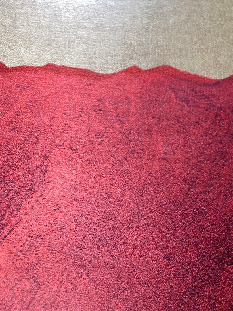 976❣️ 下川立夏　　日本画「赤富士」画寸 20号