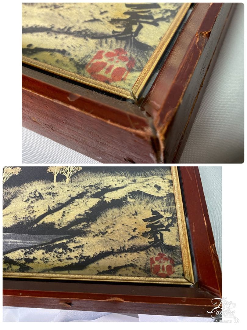 976❣️ 下川立夏　　日本画「赤富士」画寸 20号