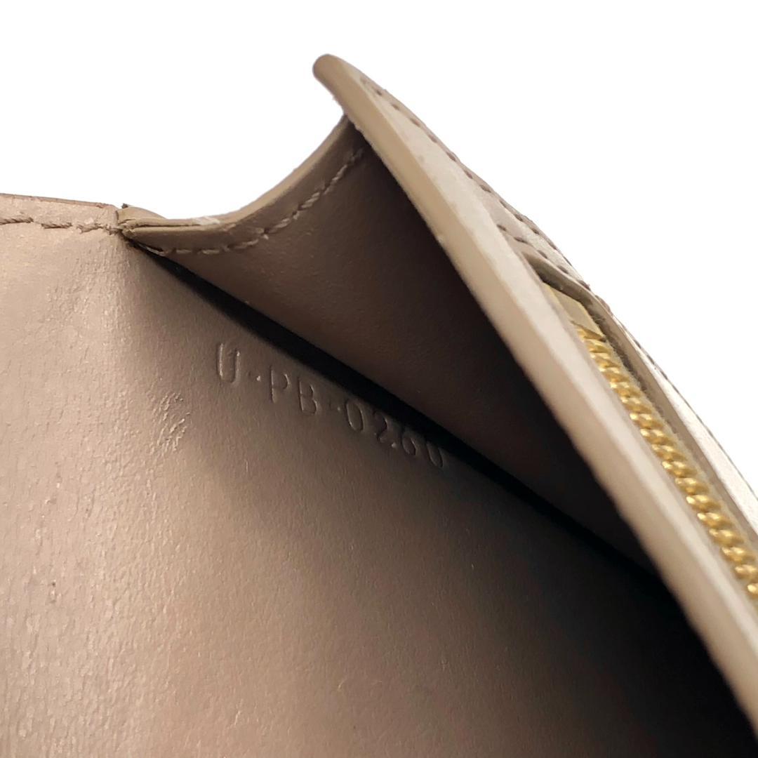 箱付き✨セリーヌ ミディアム ストラップ ウォレット 二つ折り財布 グレージュ