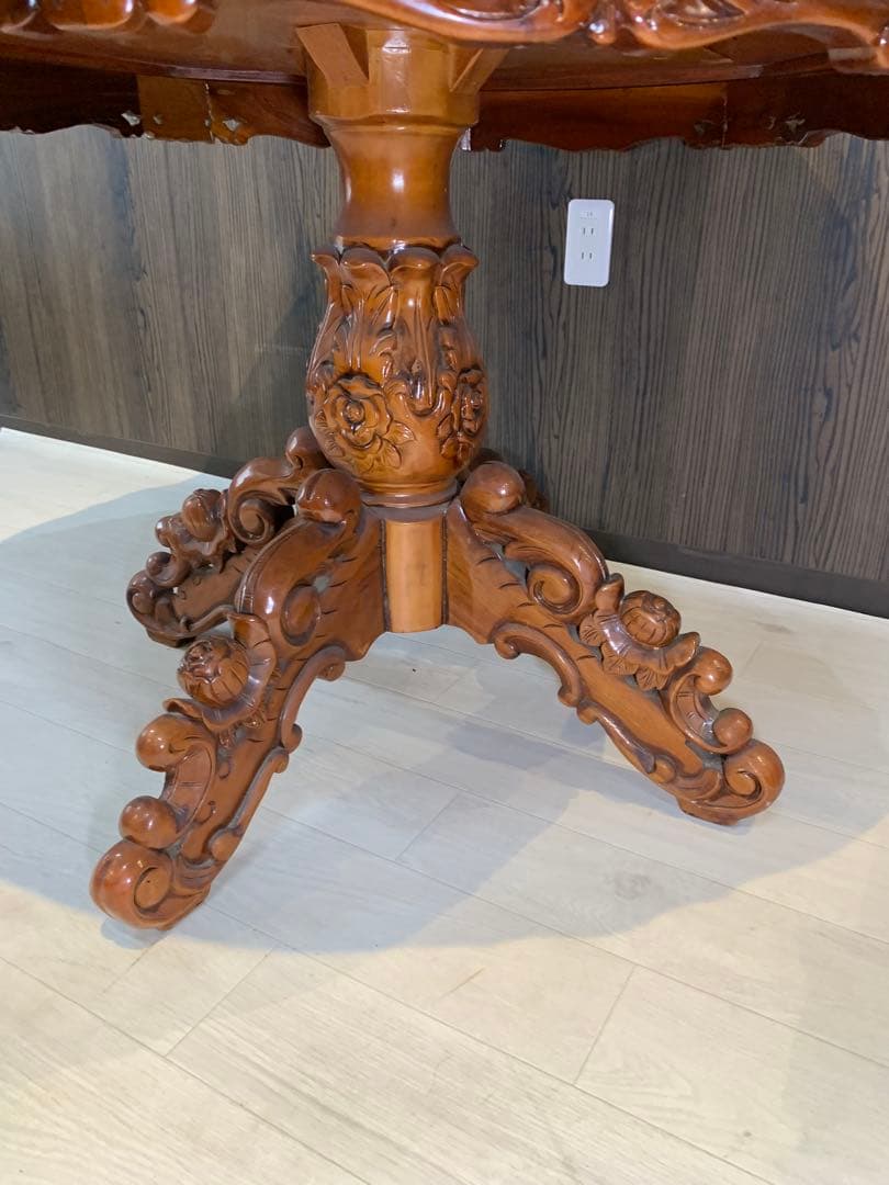 S*H様 アンティーク　イタリア　丸テーブル　カフェテーブル