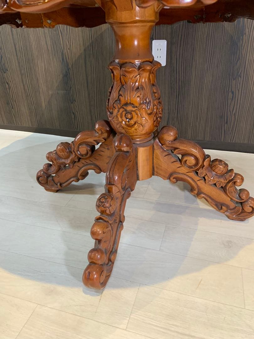 S*H様 アンティーク　イタリア　丸テーブル　カフェテーブル