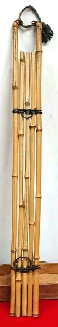 茶道具竹雲斉白竹短冊掛け