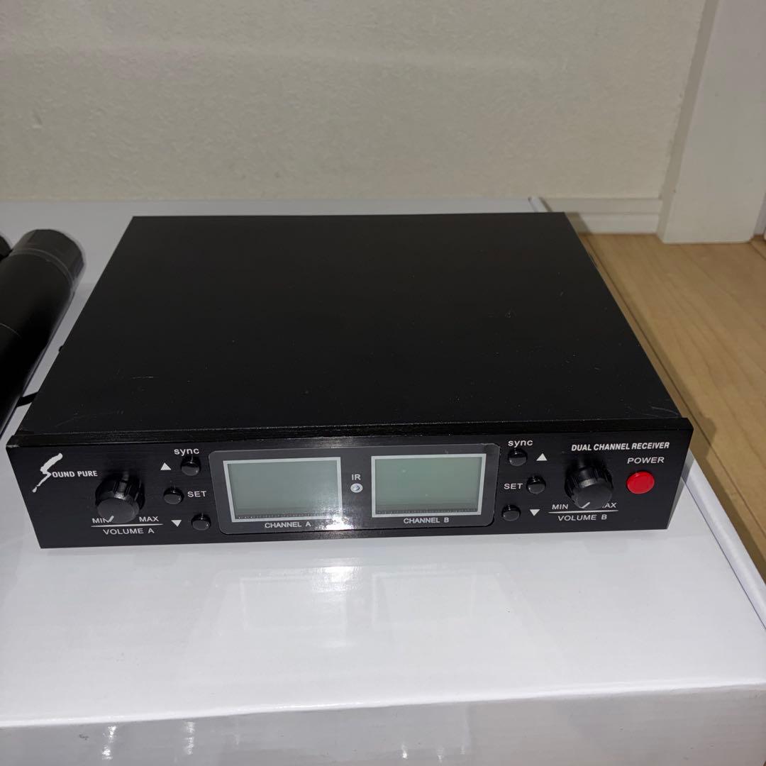 SOUNDPURE 8011IIマイク2本受信機 ワイヤレスマイクセット中古美品