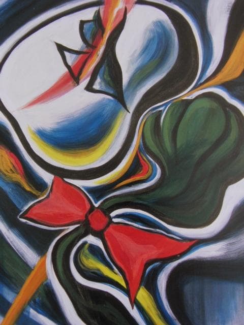 岡本太郎、〈女〉、希少な額装用画集より、状態良好、新品額装付