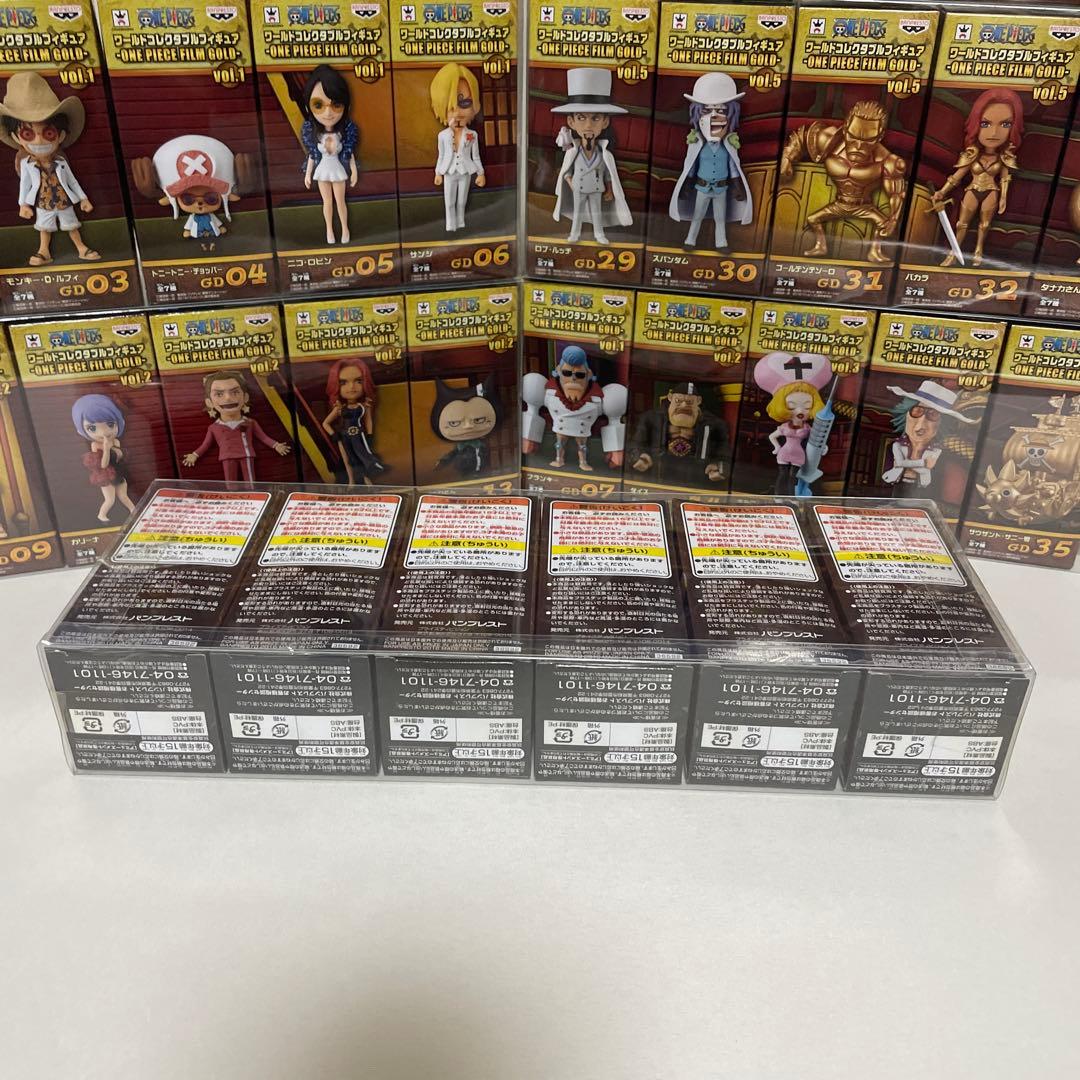 ワンピースワールドコレクタブルフィギュアFILM GOLD全35種おまけポスター