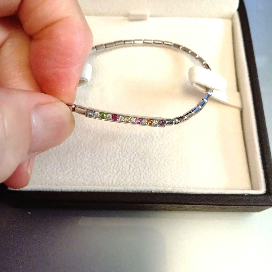 特注！Kis‐My‐Ft2　ESTELLEカラフルストーンプラチナブレスレット