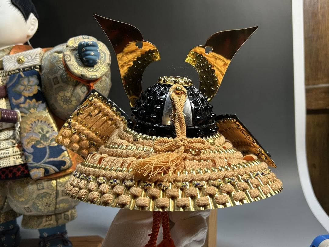 五月人形 武者人形　原米洲　節句人形　大将　将軍　侍　武者　木目込み人形　御所