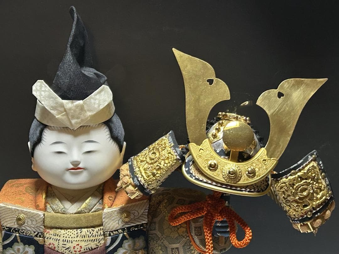 五月人形 武者人形　原米洲　節句人形　大将　将軍　侍　武者　木目込み人形　御所