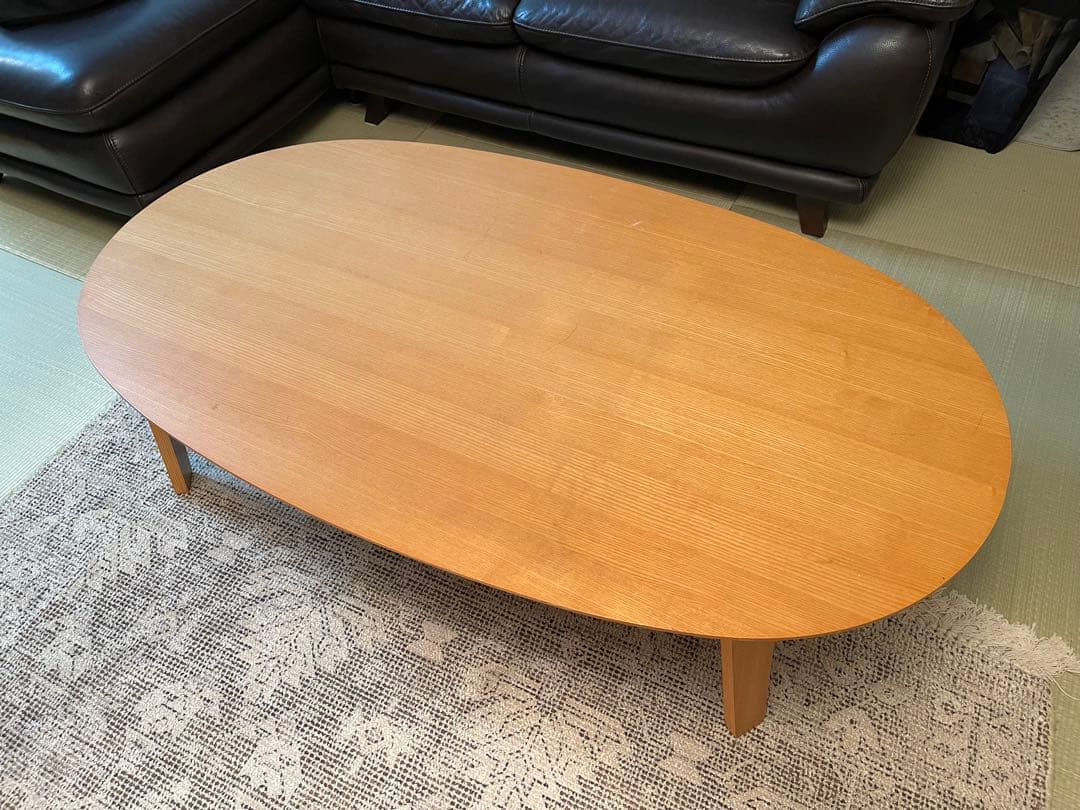 専用！■送料込■無印良品 木製楕円こたつ 曲木脚 フラットヒーター