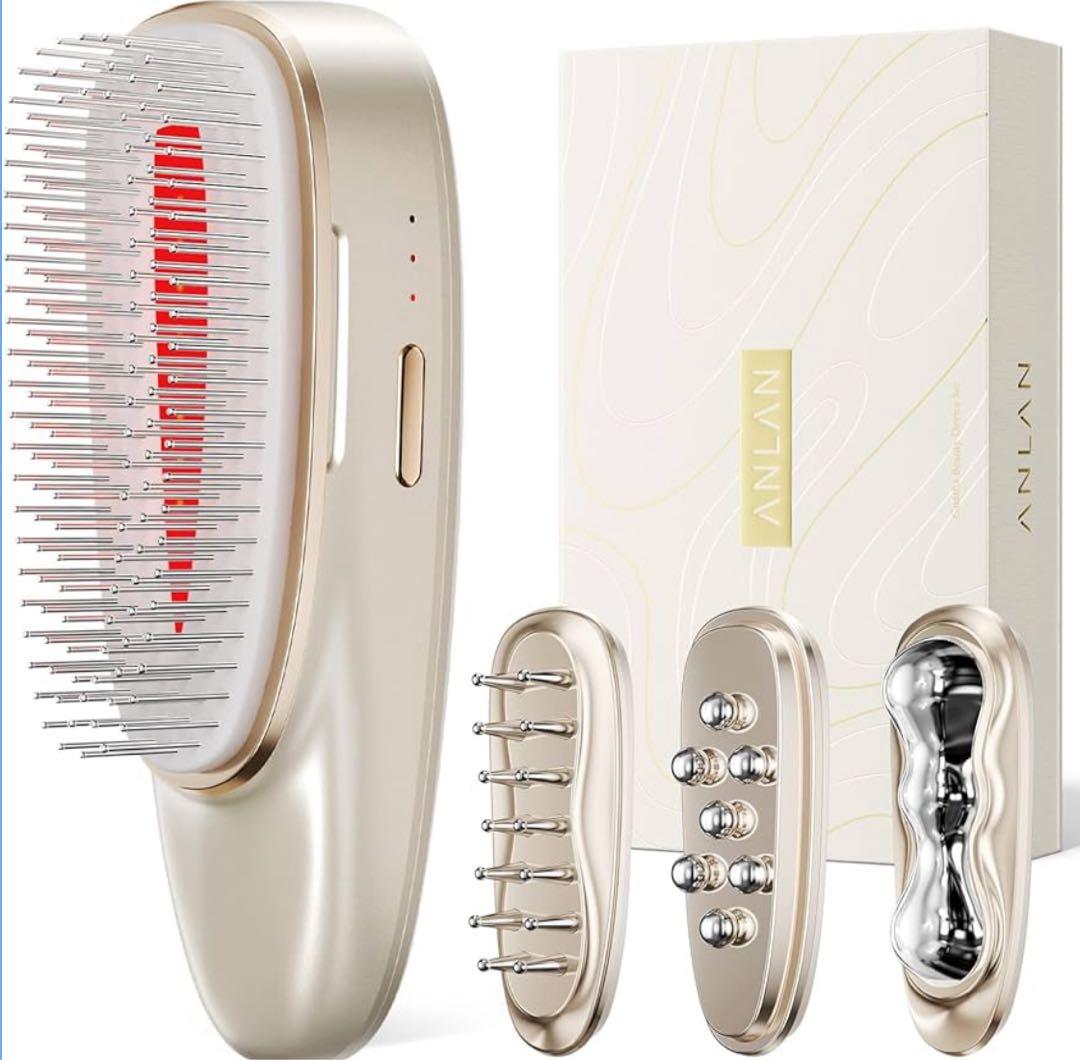 ANLAN リフトスパ温冷かっさ EMS リフトブラシ 電気ブラシ