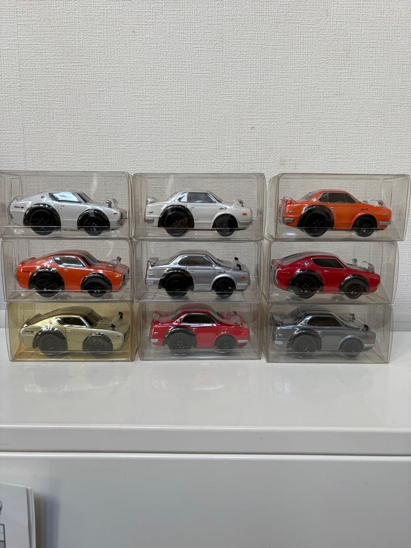 ミニカー スカイライン プルバックカー 9台セット