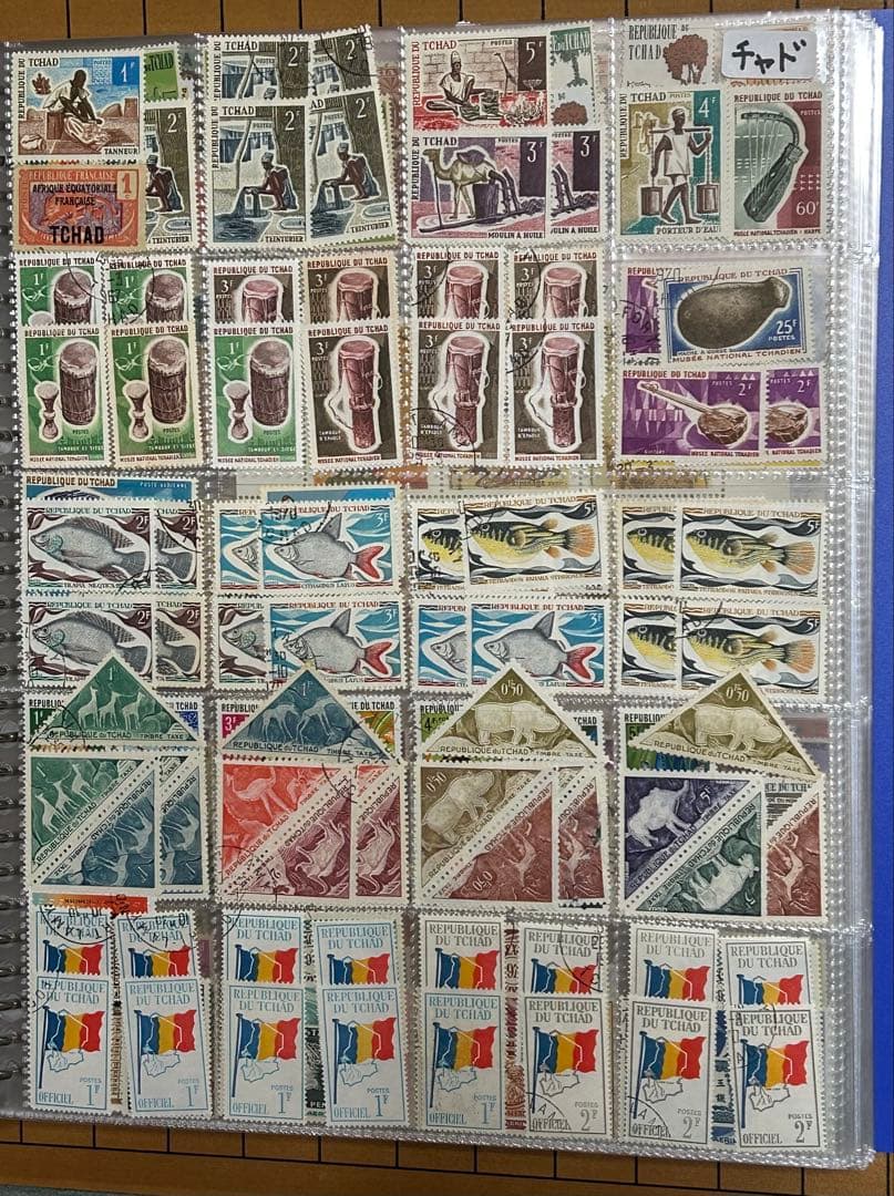 アフリカの切手　ファイル売り　超大量セット