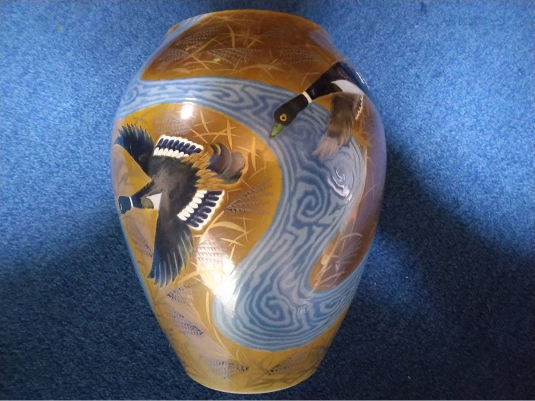 九谷焼 藤村正美 花瓶 8号