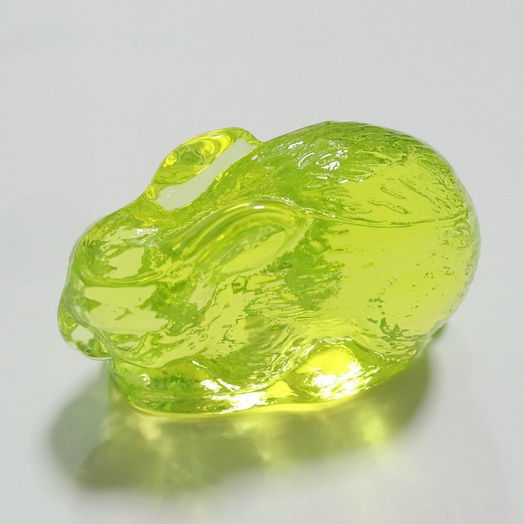 ウランガラス うさぎさん 置き物