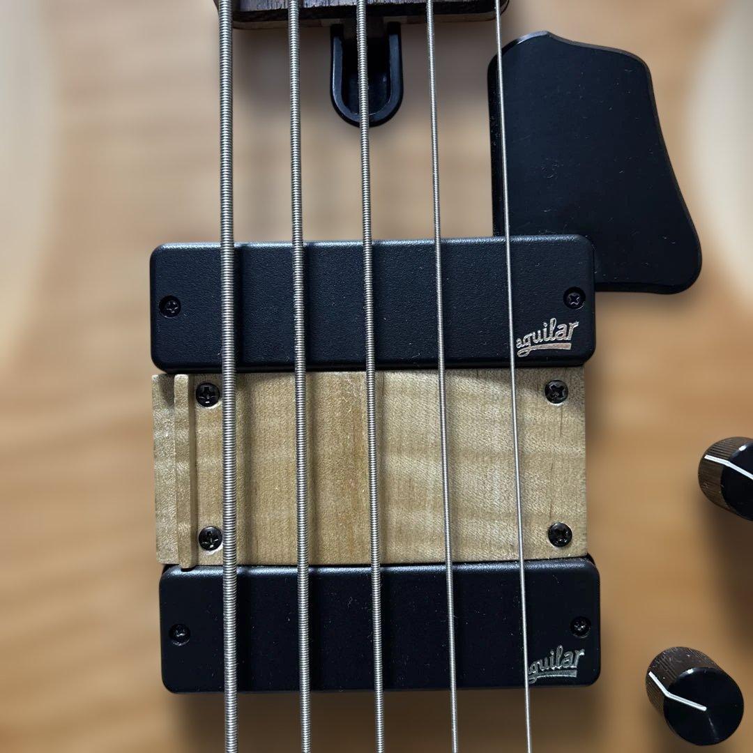 YAMAHA5弦ベース（TRBX605） アギュラーPU、バルトリーニプリ換装