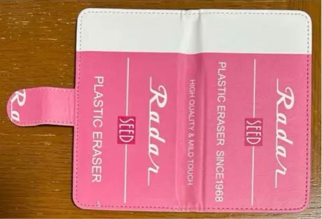 SEED 消しゴム型 レーダー柄 スマホケース ピンク